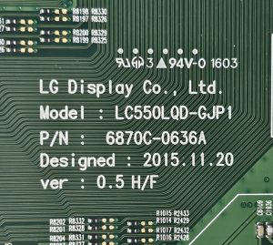 [중고] LG OLED55C6K 티콘보드 6870C-0636A