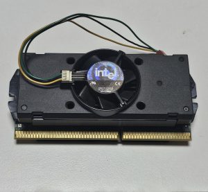 [중고] 인텔 펜티엄 II 350MHz (SL37F) 슬롯형 레트로 CPU 쿨러 장착